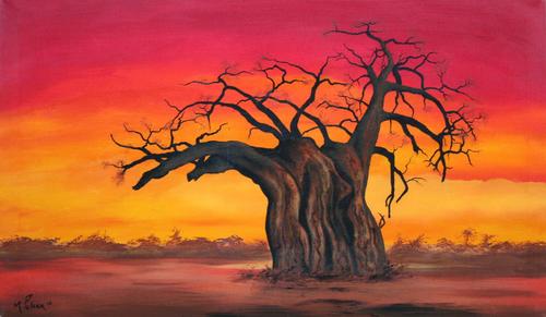 Baobab Tree Painting At Paintingvalley Explore Collection Of