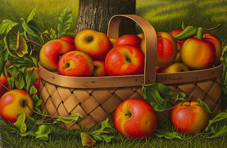 Basket Of Apples Painting At PaintingValley Explore Collection Of