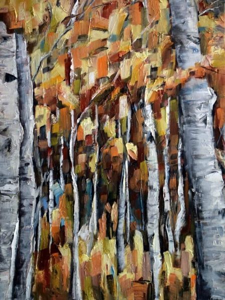 Birch Oil Painting At Paintingvalley Explore Collection Of Birch