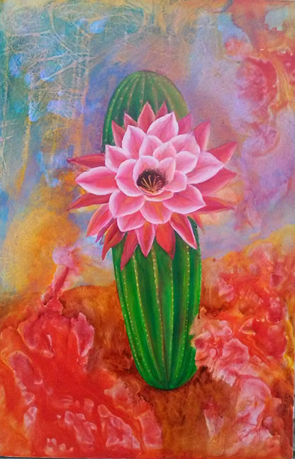 Cactus Painting Acrylic At PaintingValley Explore Collection Of