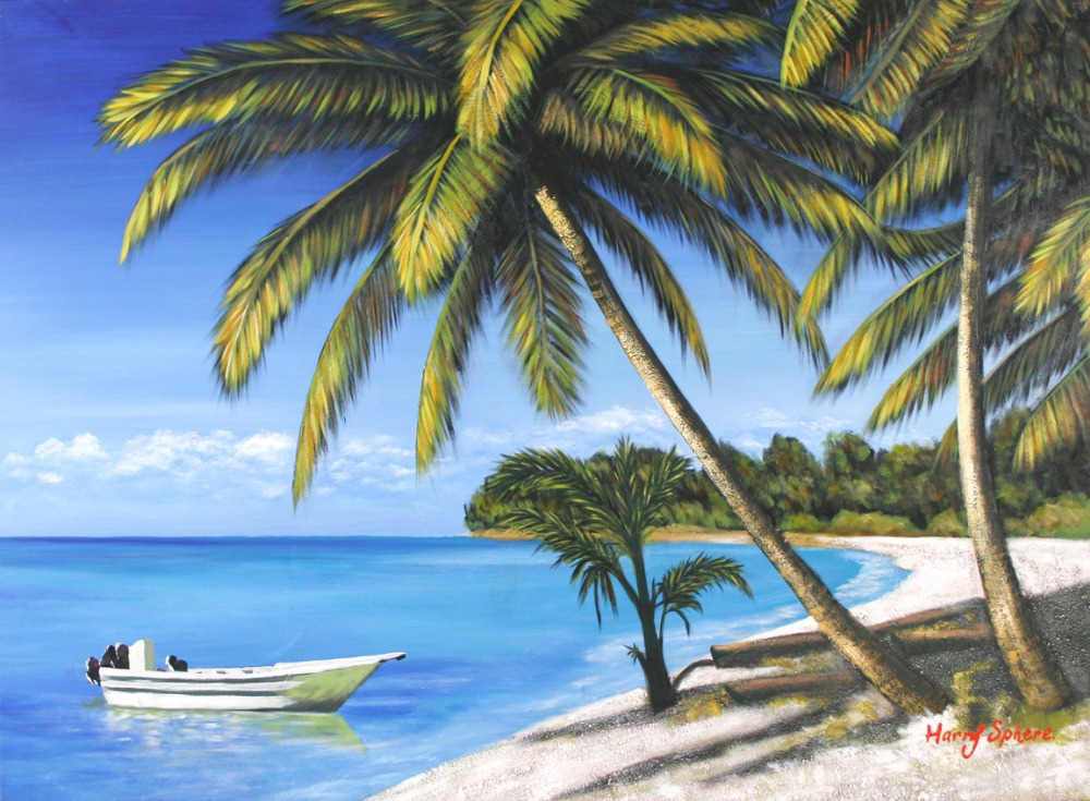 Coconut Tree Painting At Paintingvalley Explore Collection Of