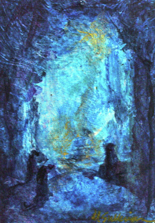 Contemporary Nativity Scene Painting At Paintingvalley Explore