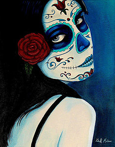 Dia De Los Muertos Painting At Paintingvalley Explore Collection