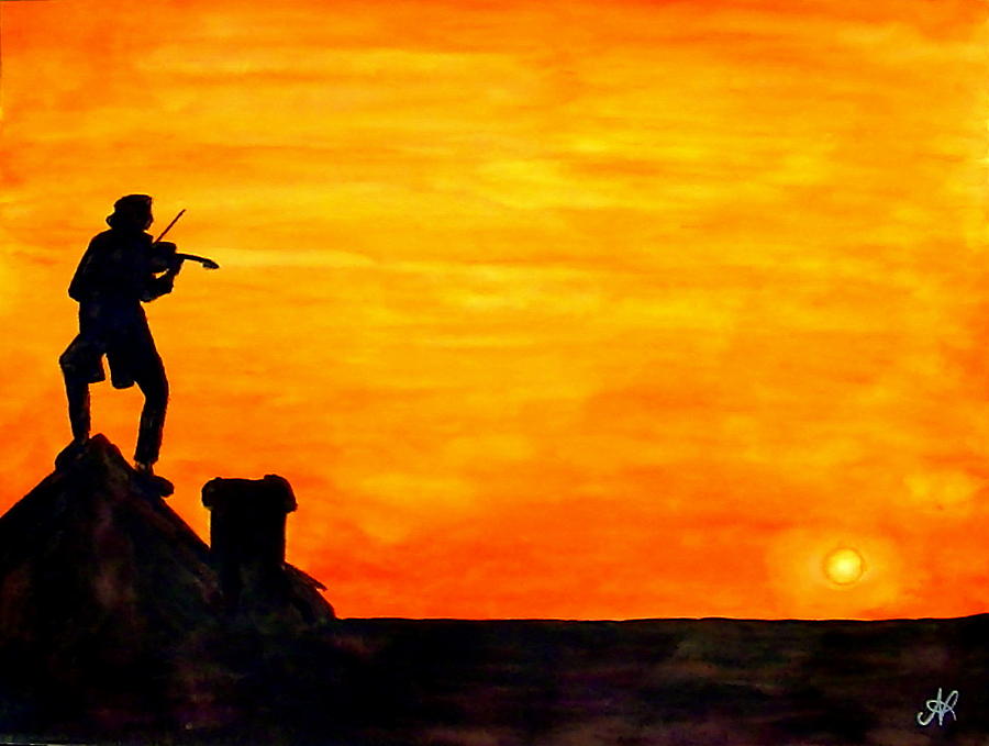 Fiddler On The Roof Painting At Paintingvalley Explore Collection