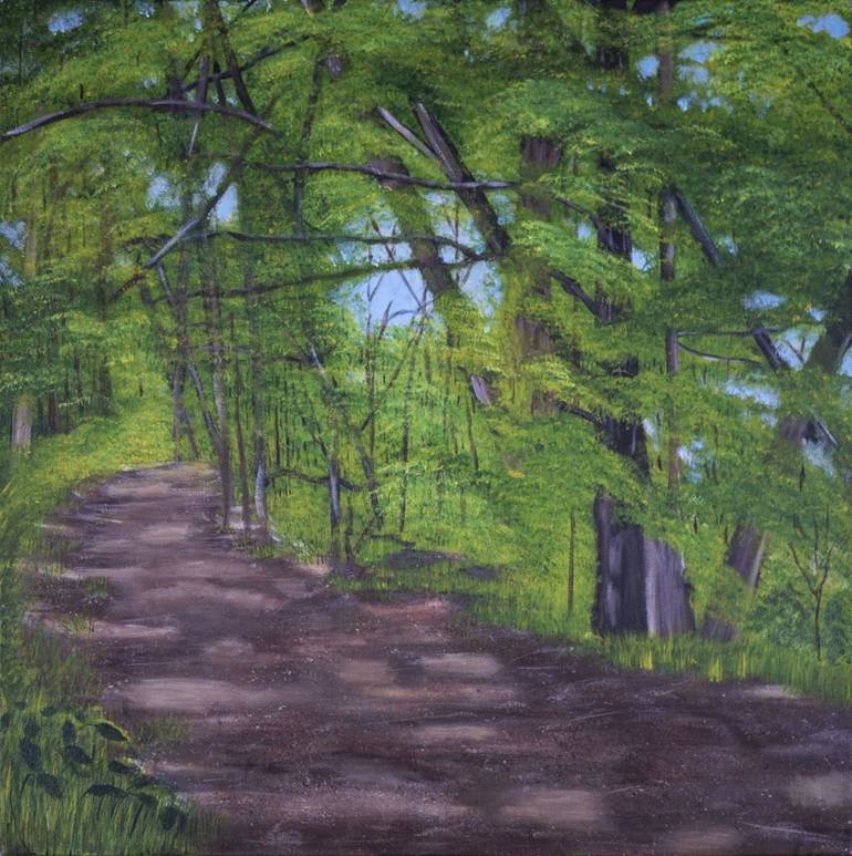 Forest Path Painting At PaintingValley Explore Collection Of