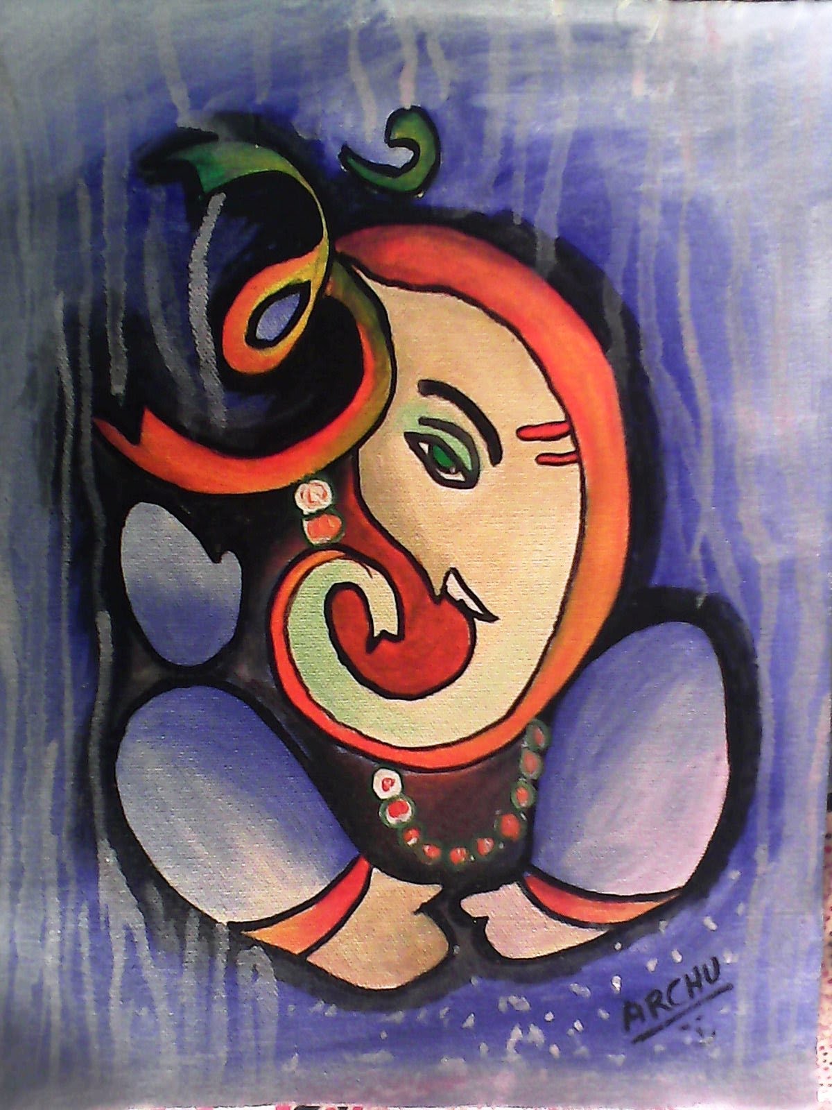 Ganesh Ji Painting At PaintingValley Explore Collection Of Ganesh