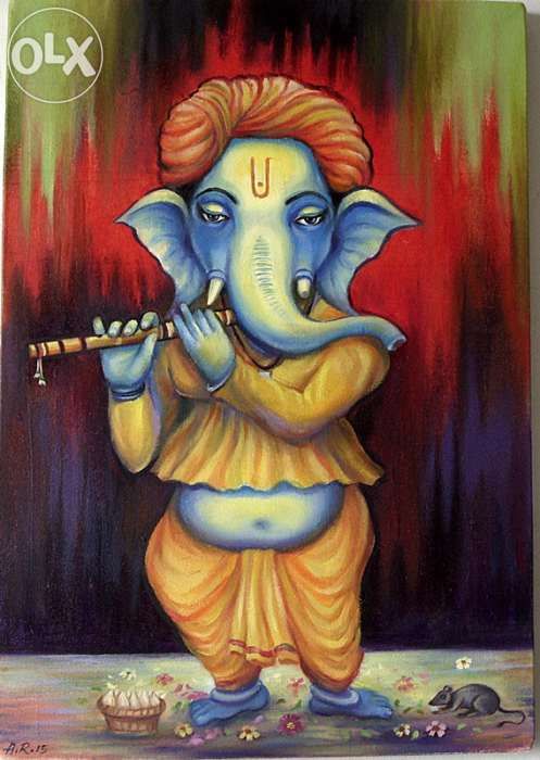 Ganesh Ji Painting At Paintingvalley Explore Collection Of Ganesh