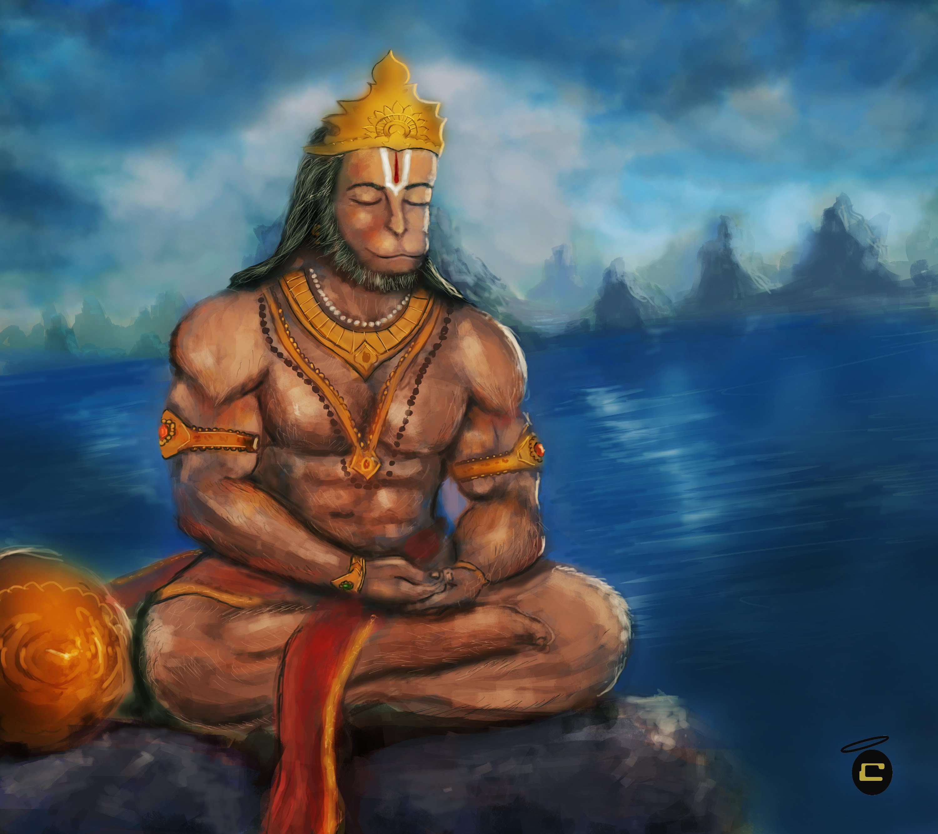 Hanuman Painting At PaintingValley Explore Collection Of Hanuman