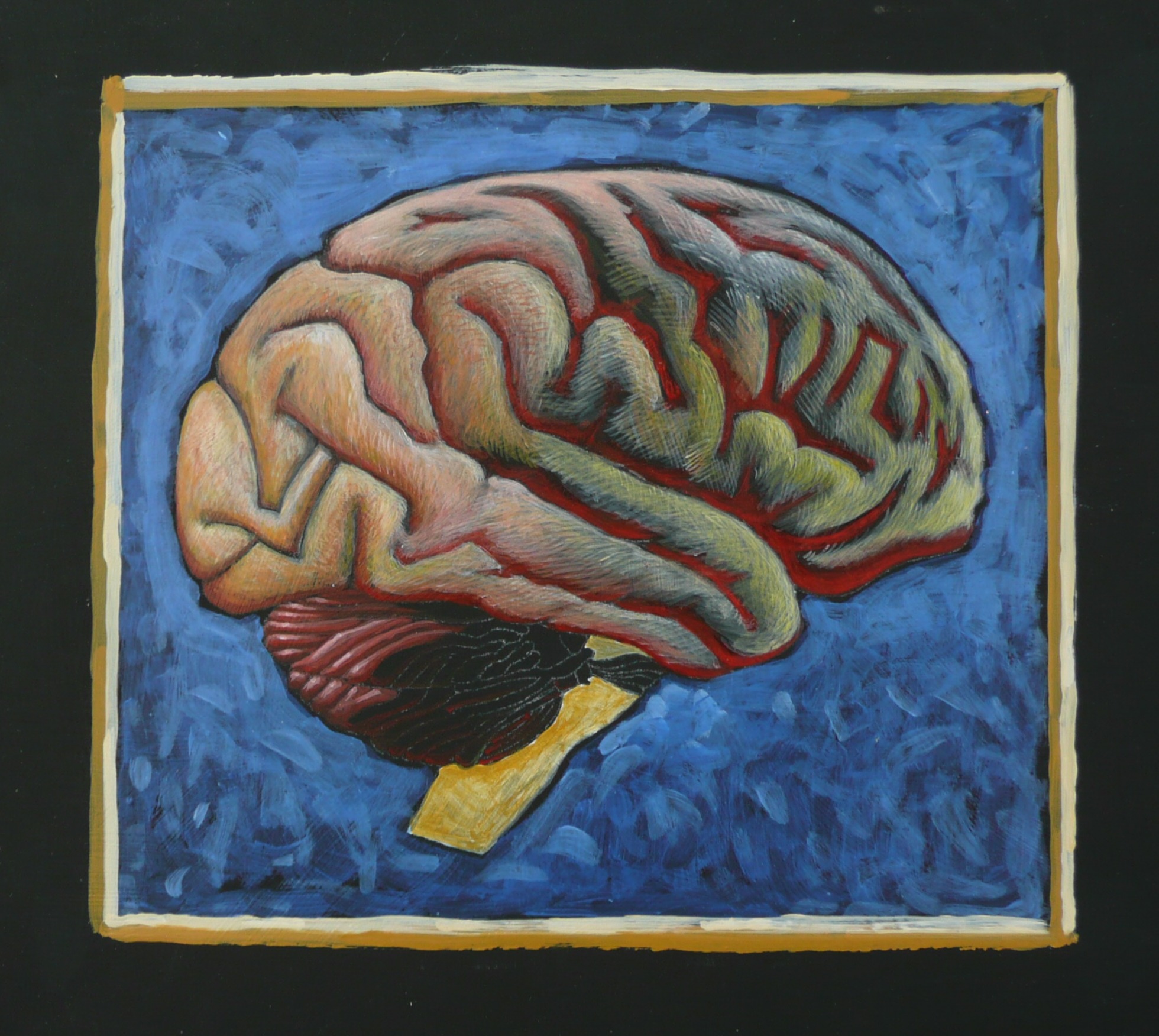 Human Brain Painting At Paintingvalley Explore Collection Of