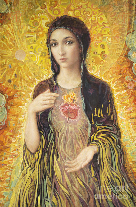 Immaculate Heart Of Mary Painting At Paintingvalley Explore