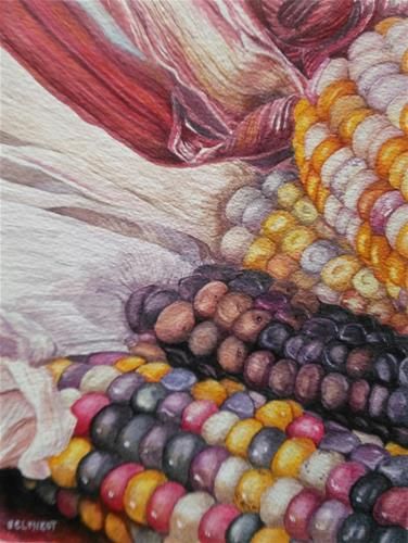 Indian Corn Painting At Paintingvalley Explore Collection Of