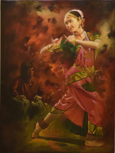 Indian Dance Painting At Paintingvalley Explore Collection Of