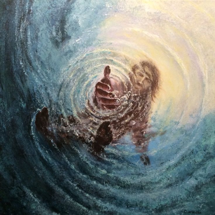 Jesus Reaching Into Water Painting At PaintingValley Explore