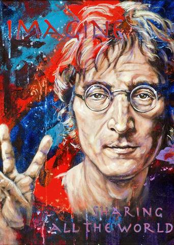 John Lennon Painting At Paintingvalley Explore Collection Of John