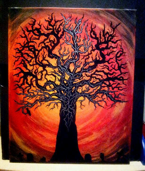 Leafless Tree Painting At PaintingValley Explore Collection Of