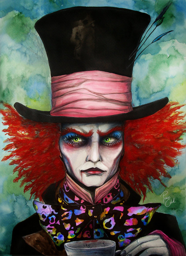 Mad Hatter Painting At Paintingvalley Explore Collection Of Mad