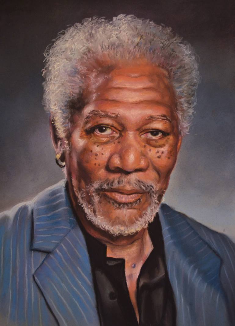 Morgan Freeman Painting At Paintingvalley Explore Collection Of