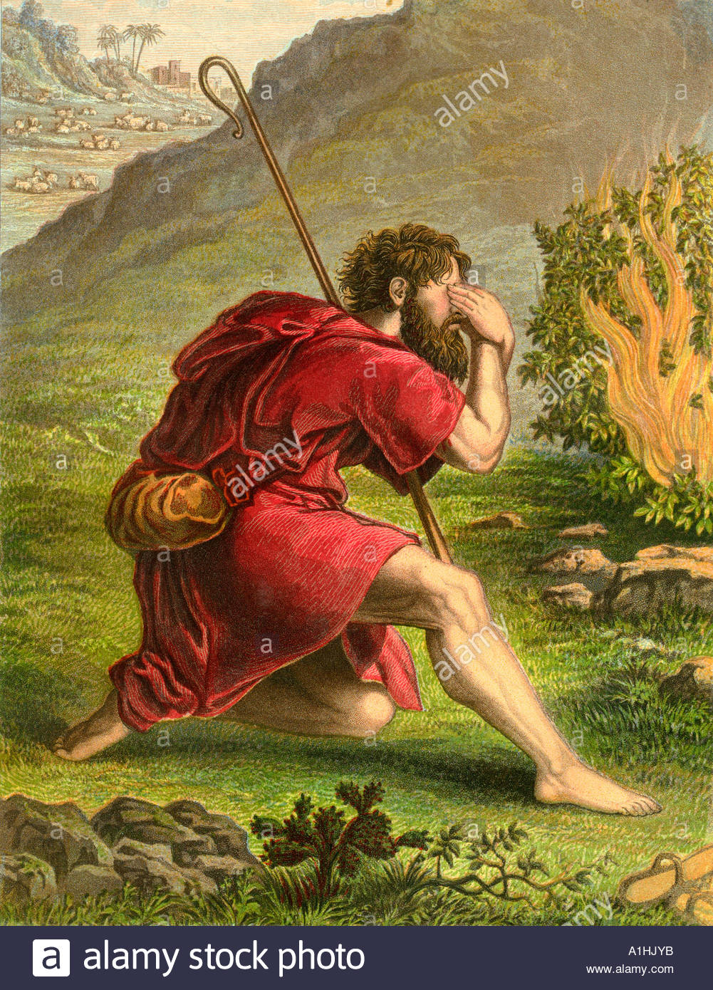 Paintings Of Moses And The Burning Bush