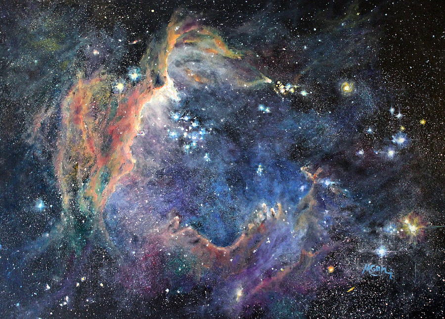 Nebula Painting Acrylic At Paintingvalley Explore Collection Of