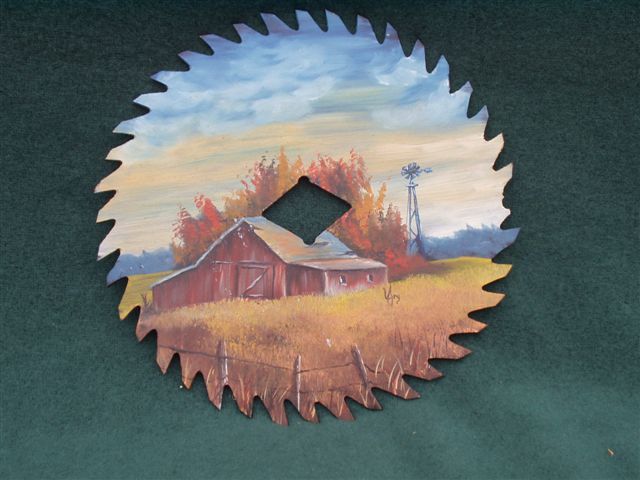 Old Saw Blades Painting At Paintingvalley Explore Collection Of