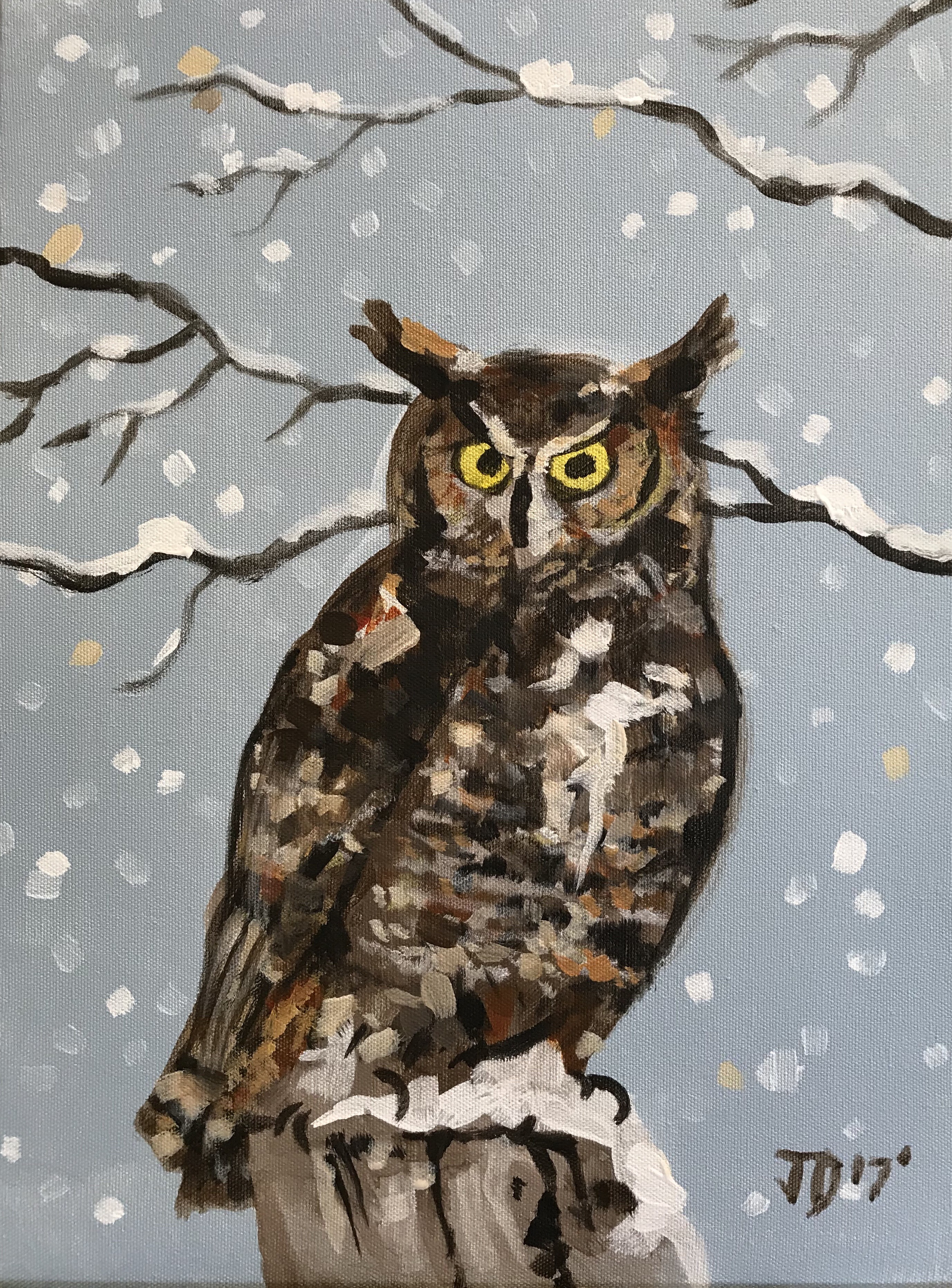 Famous Owl Painting At Paintingvalley Explore Collection Of