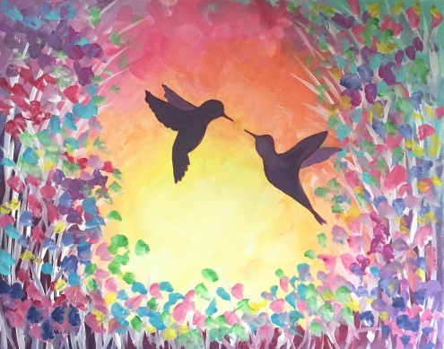 Painting Hummingbirds With Acrylics At PaintingValley Explore