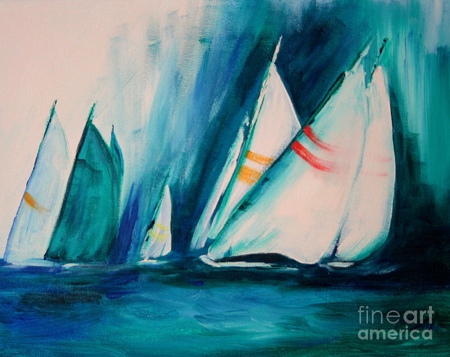 Painting Of Sailboats At Paintingvalley Explore Collection Of