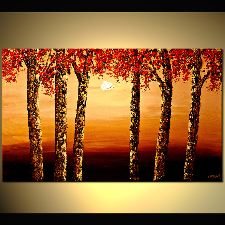 Painting Of Trees On Canvas At PaintingValley Explore Collection