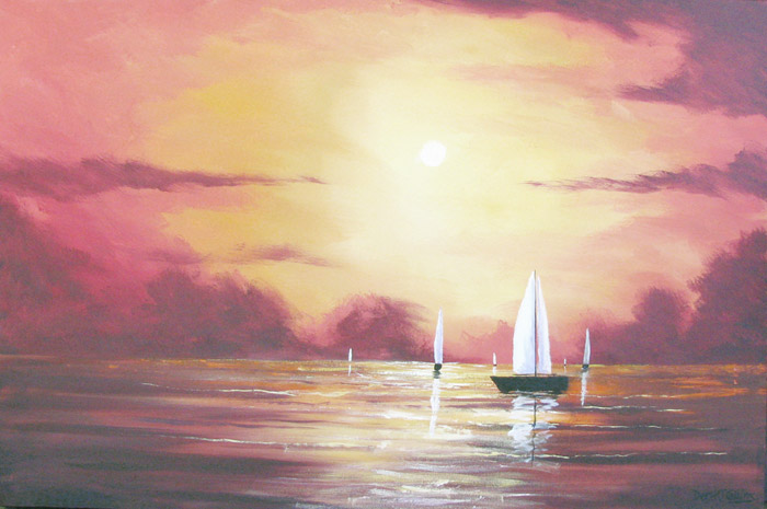 Painting Sailboats In Acrylic At Paintingvalley Explore