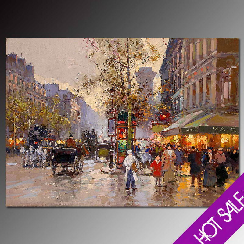 Paris Street Oil Painting At Paintingvalley Explore Collection Of