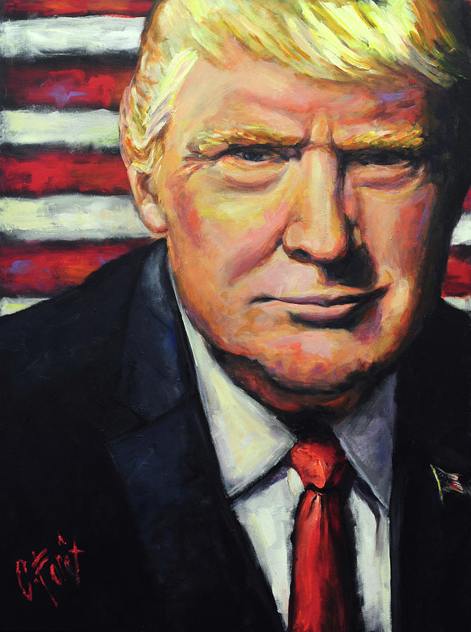 President Trump Painting At Paintingvalley Explore Collection Of