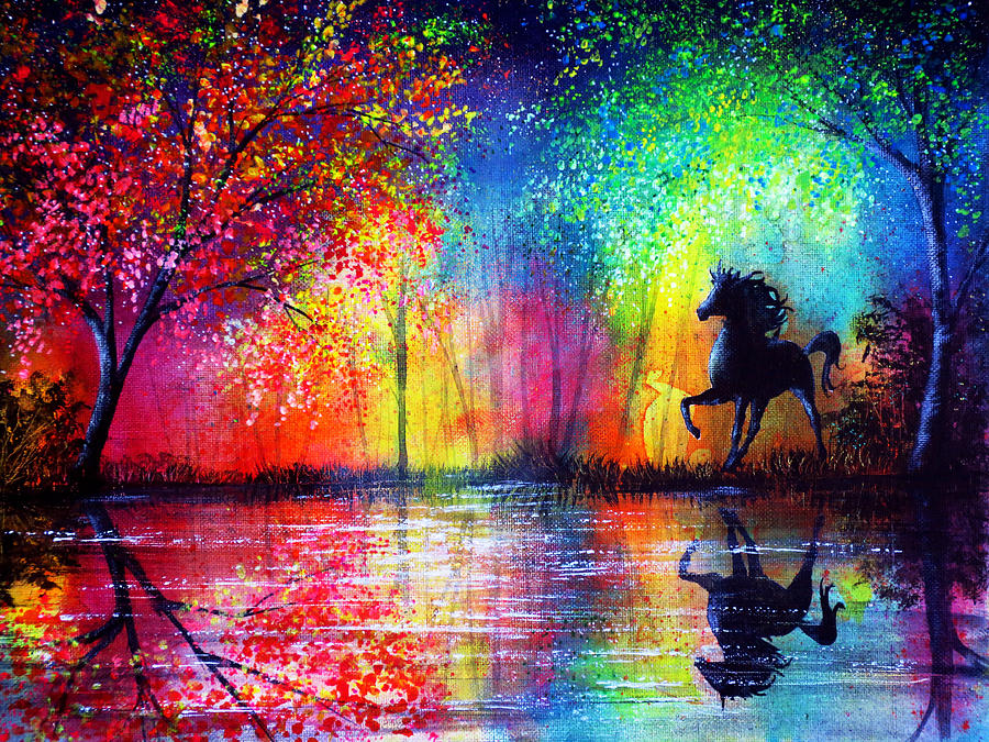 Rainbow Painting Images At Paintingvalley Explore Collection Of