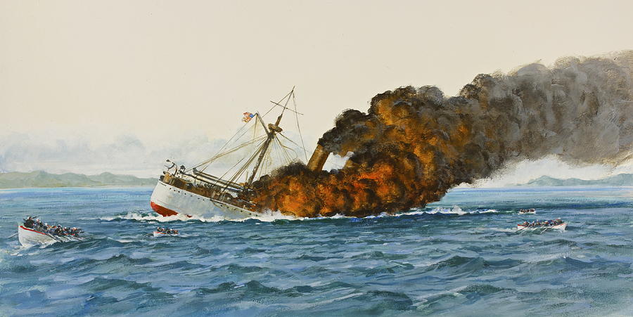 Sinking Ship Painting At PaintingValley Explore Collection Of