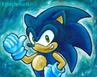 Sonic Painting At Paintingvalley Explore Collection Of Sonic Painting