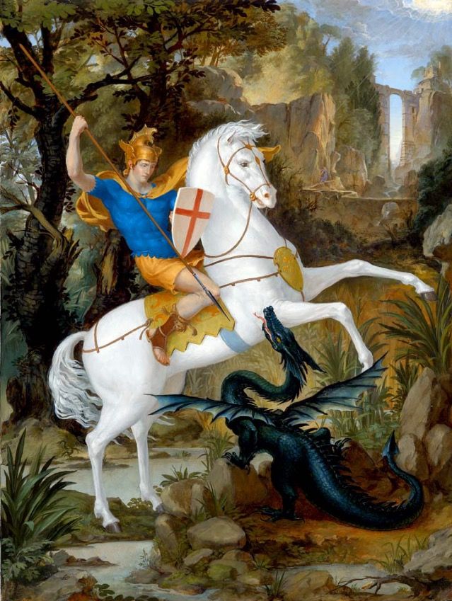 St George Slaying The Dragon Painting At Paintingvalley Explore