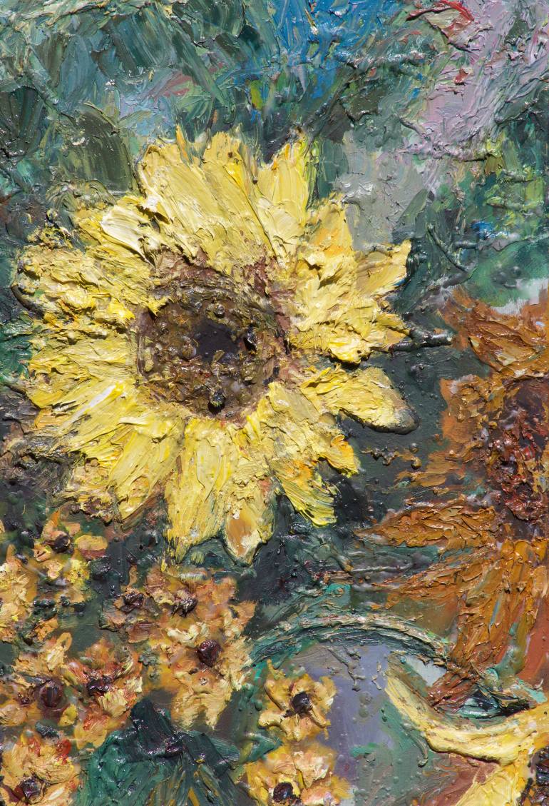 sunflower oil painting