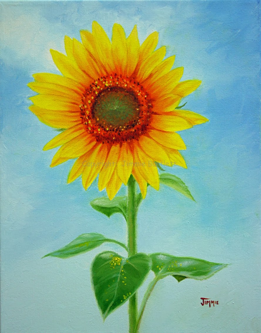 sunflower oil painting