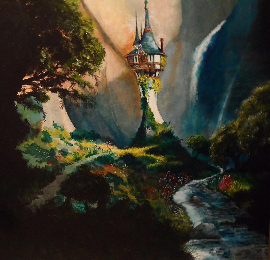 Tangled Tower Painting At Paintingvalley Explore Collection Of