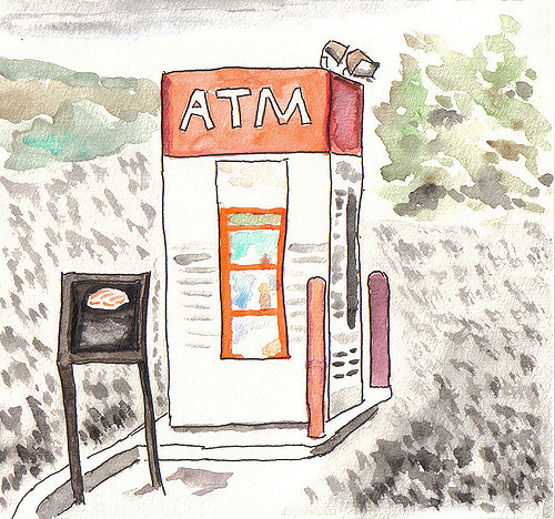 Atm Machine Sketch At PaintingValley Explore Collection Of Atm