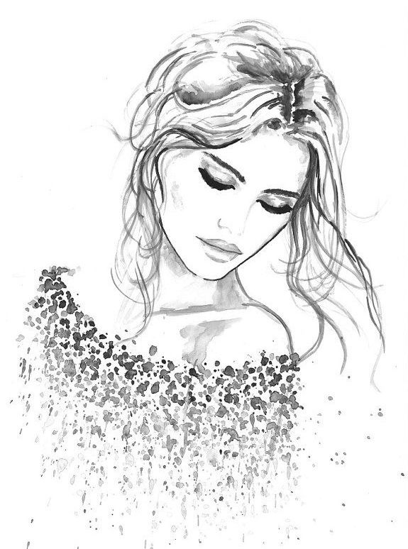 Beautiful Woman Sketch At Paintingvalley Explore Collection Of