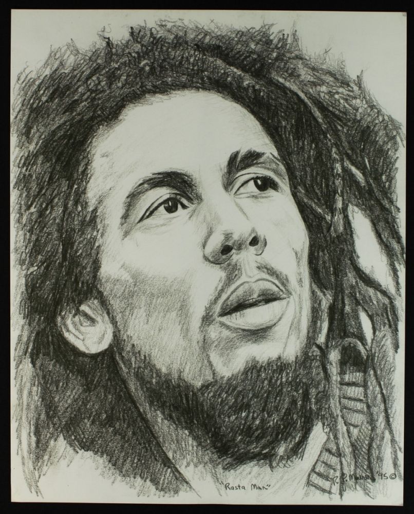 Bob Marley Sketch At Paintingvalley Explore Collection Of Bob