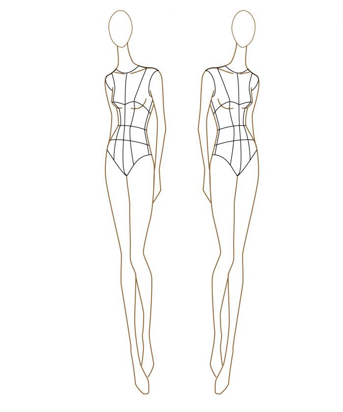 Body Sketch For Fashion Design At PaintingValley Explore