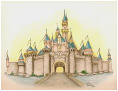 Disney World Castle Sketch At PaintingValley Explore Collection