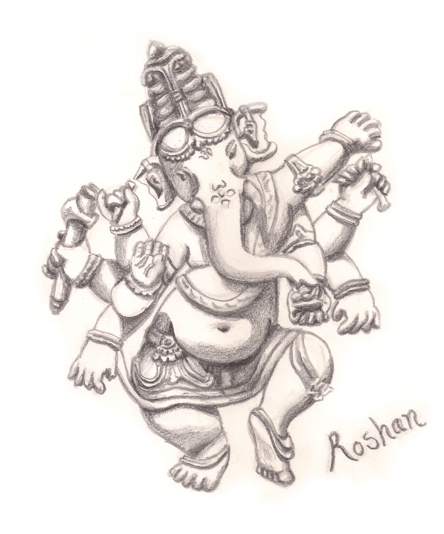 Ganesh Sketch At Paintingvalley Explore Collection Of Ganesh Sketch