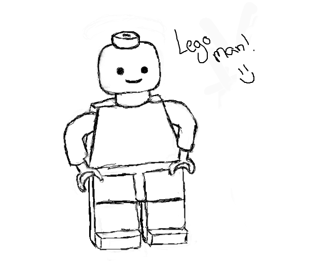 Legoman Sketches At Paintingvalley Explore Collection Of Legoman