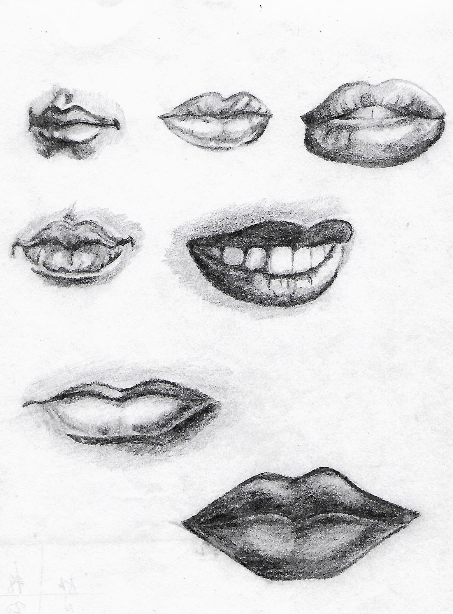 Lips Sketch At Paintingvalley Explore Collection Of Lips Sketch