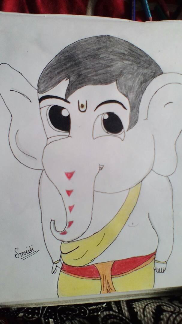 Lord Ganesha Sketch Images At Paintingvalley Explore Collection