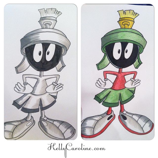 Marvin The Martian Sketch At PaintingValley Explore Collection Of