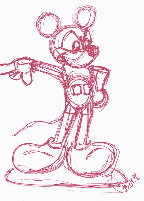 Mickey Mouse Sketch At Paintingvalley Explore Collection Of