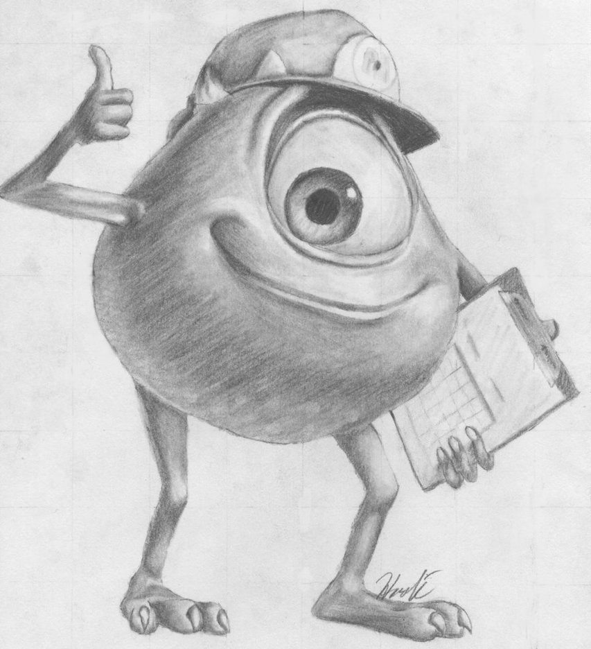 Mike Wazowski Sketch At Paintingvalley Explore Collection Of Mike